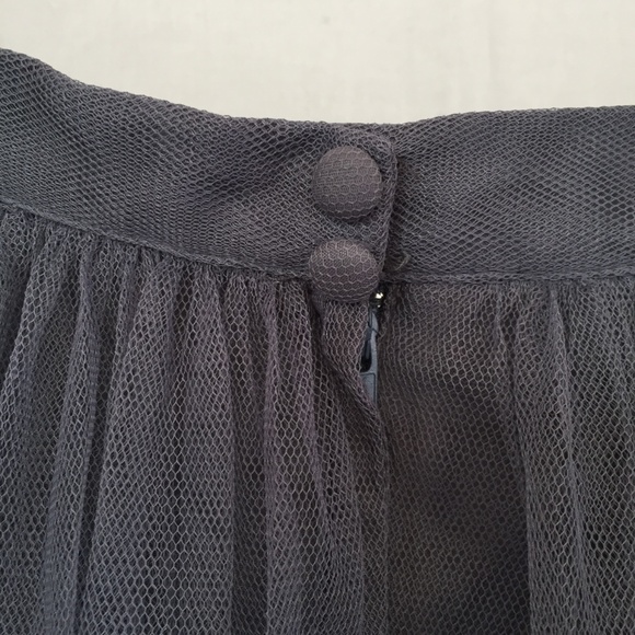 Jenny Yoo Louise Grey "Carbon" Tulle Maxi Skirt - Picture 3 of 6